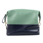 Necessaire Make Up Marinho Liso com Jade Pronta Entrega