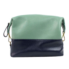 Necessaire Make Up Marinho Liso com Jade Pronta Entrega