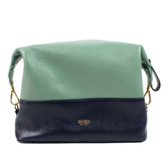 Necessaire Make Up Marinho Liso com Jade Pronta Entrega