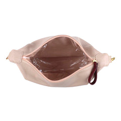 Necessaire Make Up Burgundy Liso com Rose Liso Pronta Entrega