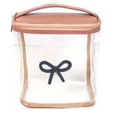 Necessaire Mami Laço Rococó Algodão Doce Liso com Oceano Pronta Entrega