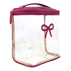 Necessaire Mami Laço Rococó Fúcsia Liso Pronta Entrega