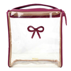 Necessaire Mami Laço Rococó Fúcsia Liso Pronta Entrega