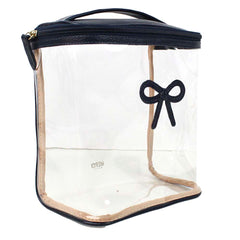 Necessaire Mami Laço Rococó Marinho Liso Pronta Entrega