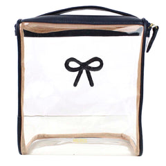 Necessaire Mami Laço Rococó Marinho Liso Pronta Entrega