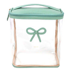 Necessaire Mami Laço Rococó em Couro e Vinil Personalizado