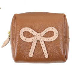 Necessaire Mami Mini Laço Rococó Caramelo Liso com Rose Liso Pronta Entrega