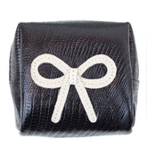 Necessaire Mami Mini Laço Rococó Preto Paris com Off White Lesard Pronta Entrega