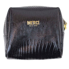 Necessaire Mami Mini Laço Rococó Preto Paris com Off White Lesard Pronta Entrega