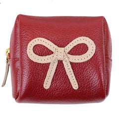 Necessaire Mami Mini Laço Rococó Vermelho Liso com Rose Liso Pronta Entrega