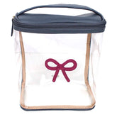 Necessaire Mami Laço Rococó Oceano com Fúcsia Liso Pronta Entrega