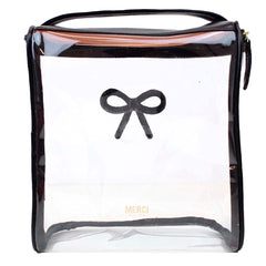 Necessaire Mami Laço Rococó Preto Liso Pronta Entrega