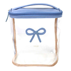 Necessaire Mami Laço Rococó em Couro e Vinil Personalizado