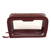 Necessaire Mini Crystal Burgundy Liso Pronta Entrega