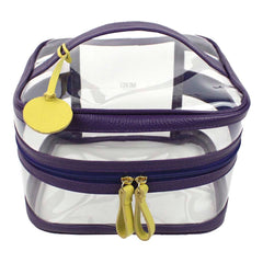 Necessaire Mya em Couro e Vinil Personalizada