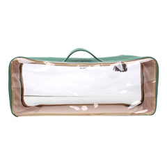 Necessaire Crystal Retangular em Couro e Vinil Personalizada