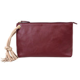 Necessaire Sandrine G Burgundy Liso com Algodão Doce Liso Pronta Entrega