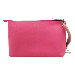 Necessaire Sandrine G Pink Prada com Algodão Doce Liso Pronta Entrega