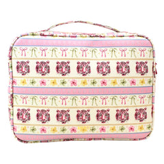Necessaire Sarah Estampa Índia em Couro Personalizada