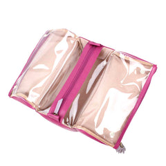 Necessaire Triple Pink Lesard com Lilás Lesard Pronta Entrega