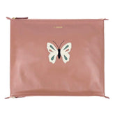 Necessaire Trocas Borboleta Algodão Doce Liso com Off White Liso e Jade Pronta Entrega