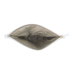 Necessaire Trocas Barco Estampa Listrado Pontilhado em Couro Personalizada