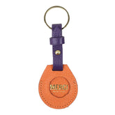 Porta Airtag Tangerina Liso com Purple Pronta Entrega