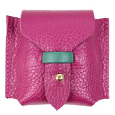 Porta Carimbo Fúcsia Liso com Esmeralda Pronta Entrega
