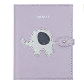 Porta Mini Cartão de Vacina - Modelo Einstein Little Elephant em Couro Personalizado
