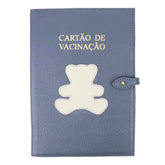 Porta Cartão de Vacina Little Bear em Couro Personalizado