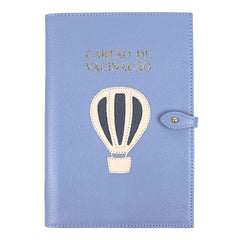 Porta Cartão de Vacina Little Ballon de Couro Personalizado
