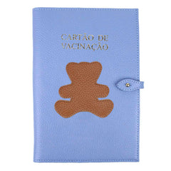 Porta Cartão de Vacina Little Bear em Couro Personalizado