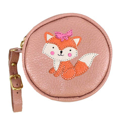 Porta Chupeta Raposa Feminina em Couro Personalizada