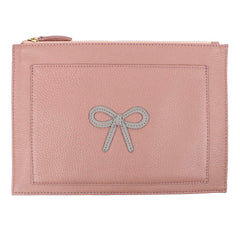 Porta Documento Borboleta Algodão Doce Liso com Off White Liso e Menta Liso Pronta Entrega