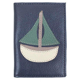 Porta Identidade Barco Oceano com Jade e Off White Liso Pronta Entrega