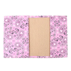 Porta Passaporte Estampa Paisley Rosa Pronta Entrega