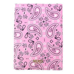 Porta Passaporte Estampa Paisley Rosa Pronta Entrega