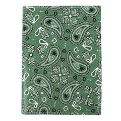 Porta Passaporte Estampa Paisley Verde Pronta Entrega