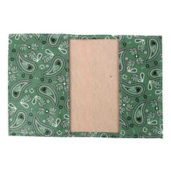 Porta Passaporte Estampa Paisley Verde Pronta Entrega