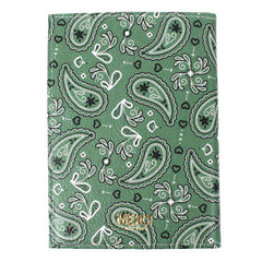 Porta Passaporte Estampa Paisley Verde Pronta Entrega