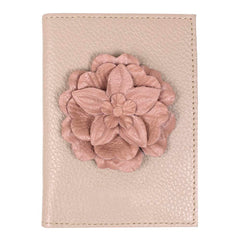 Porta Passaporte Camélia em Couro Personalizado