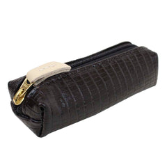 Porta Batom Zíper Preto Paris com Off White Liso Pronta Entrega