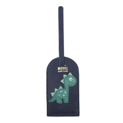 Tag de Mala Little Dino em Couro Personalizada