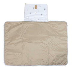 Trocador Basic Fadinha Estampa Fadinha em Algodão e Couro Personalizado