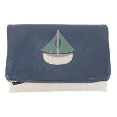 Trocador Basic Barco em Algodão e Couro Personalizado