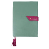 Agenda Hope 2026 Jade com Fúcsia Liso Pronta Entrega