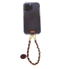 Alça para Celular de Mão Burgundy Liso Pronta Entrega