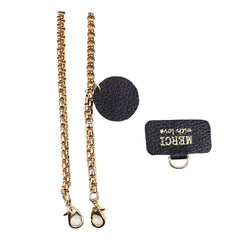 Alça para Celular Corrente Preto Liso Pronta Entrega