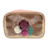 Necessaire Anne Beach Le Jardin em Couro e Vinil Personalizada
