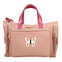 Baby Weekend Bag Borboleta em Couro Personalizada